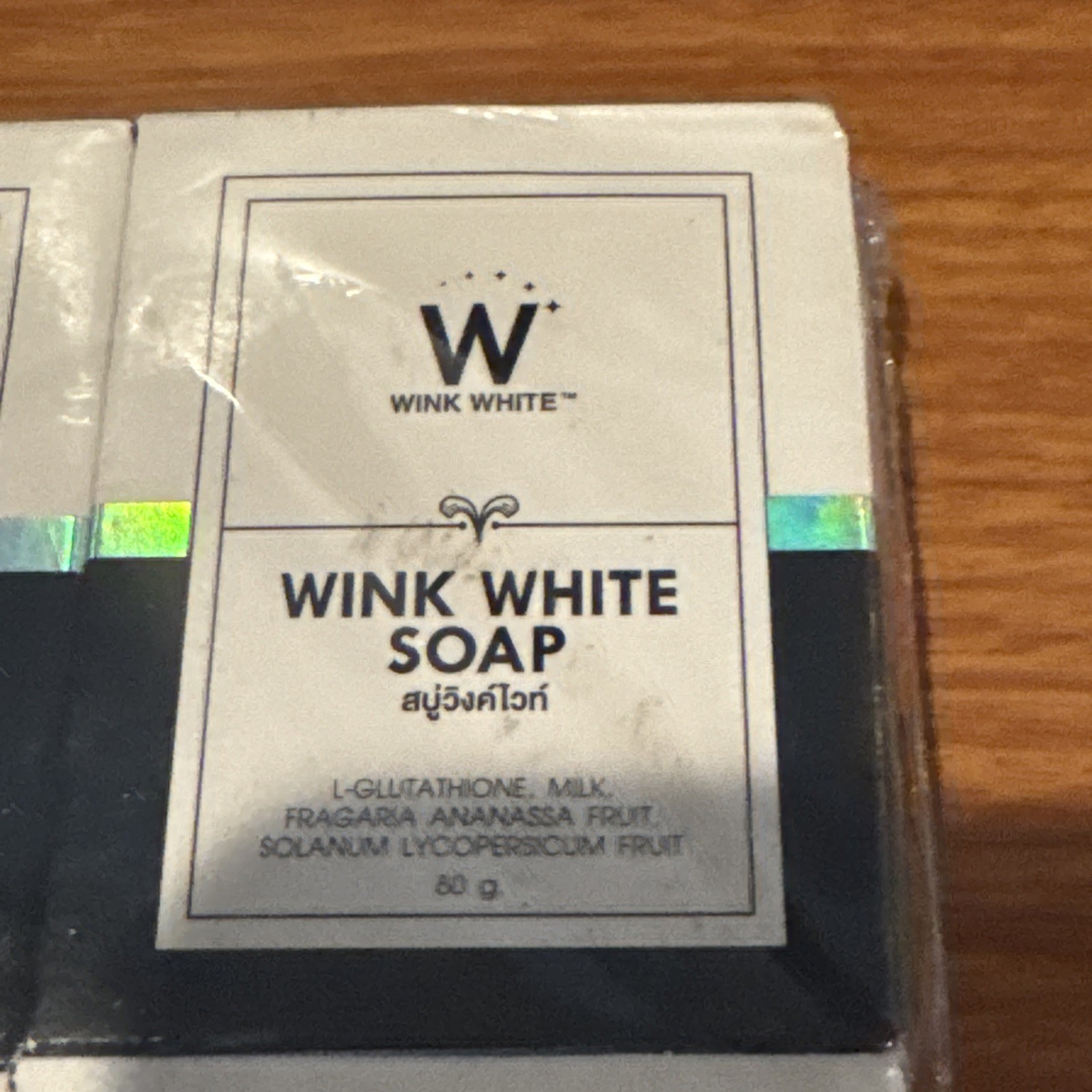 Lot Of 4 WINK WHITE SOAP Gluta Goat Milk Fast Bright Soft Skin Anti Aging 80g