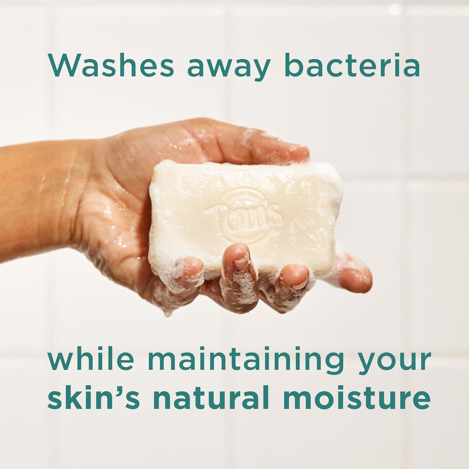 Tom’s of Maine Fragrance-Free Natural Beauty Bar Soap for Sensitive Skin, 6 Pack
