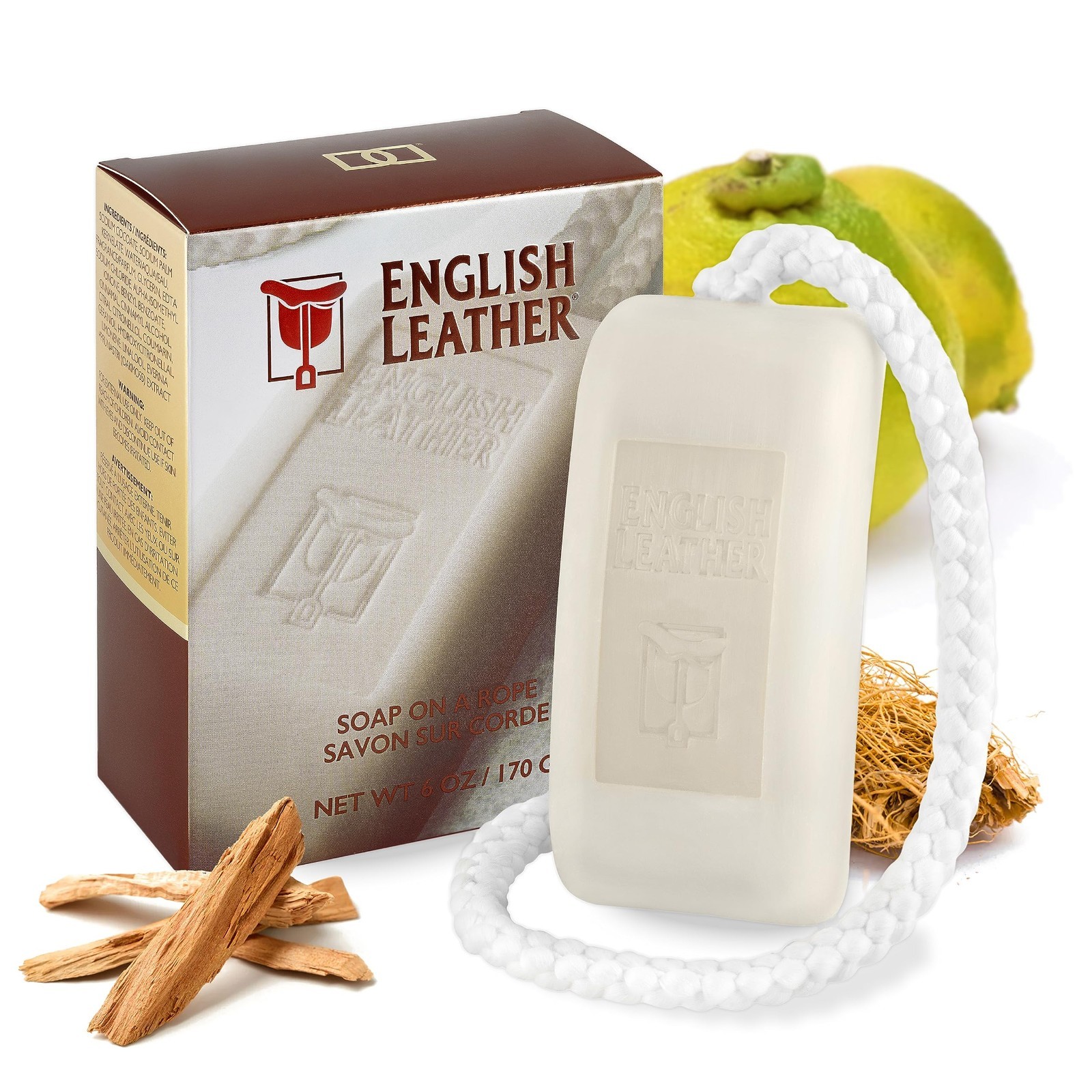 English Leather Soap On A Rope 6 oz Men’s Bath Body Bar Soap 1 Pack