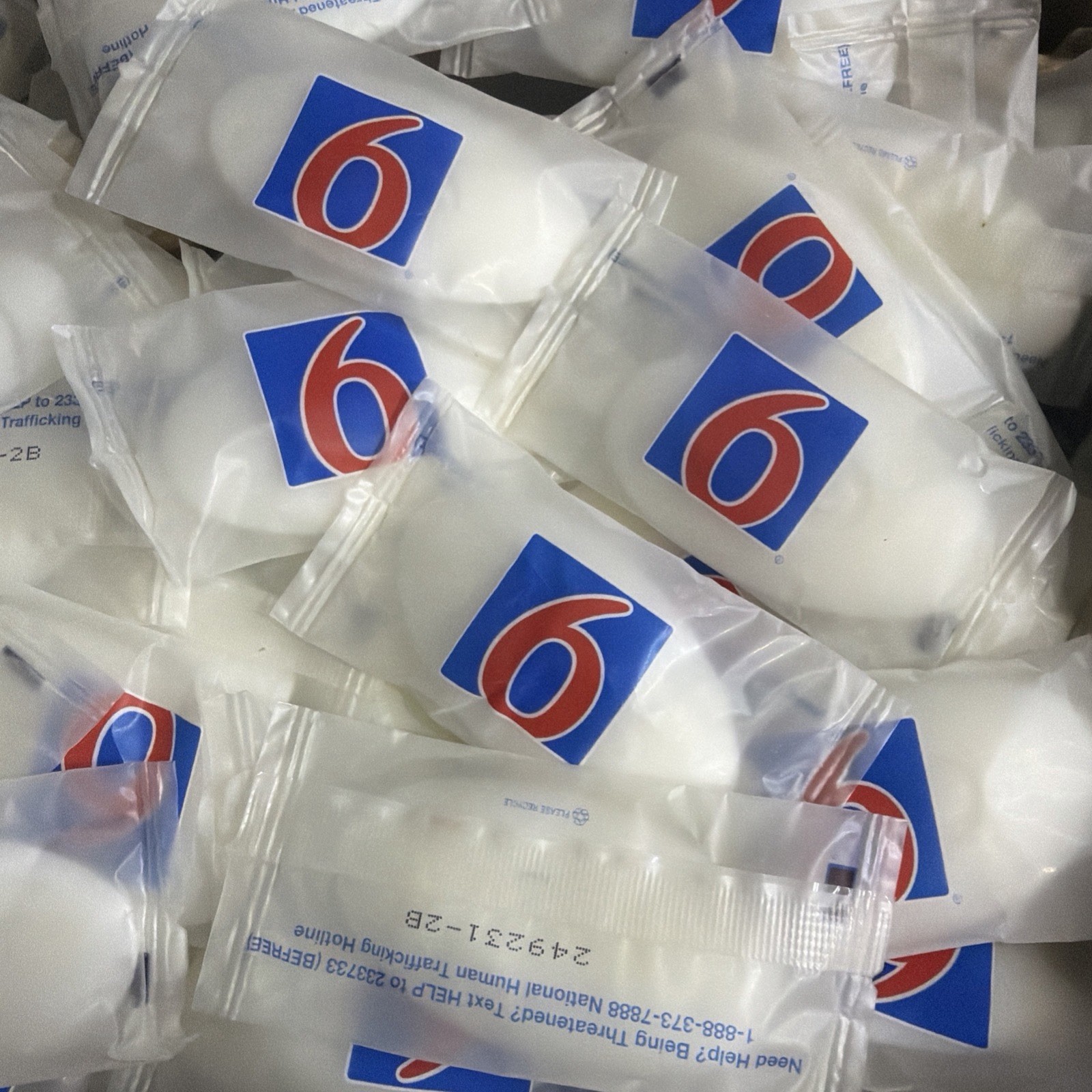 Lot of 50 Motel 6 Soap Bar Travel Size BULK HOTEL SOAP BARS INDIVIDUALLY PACKED