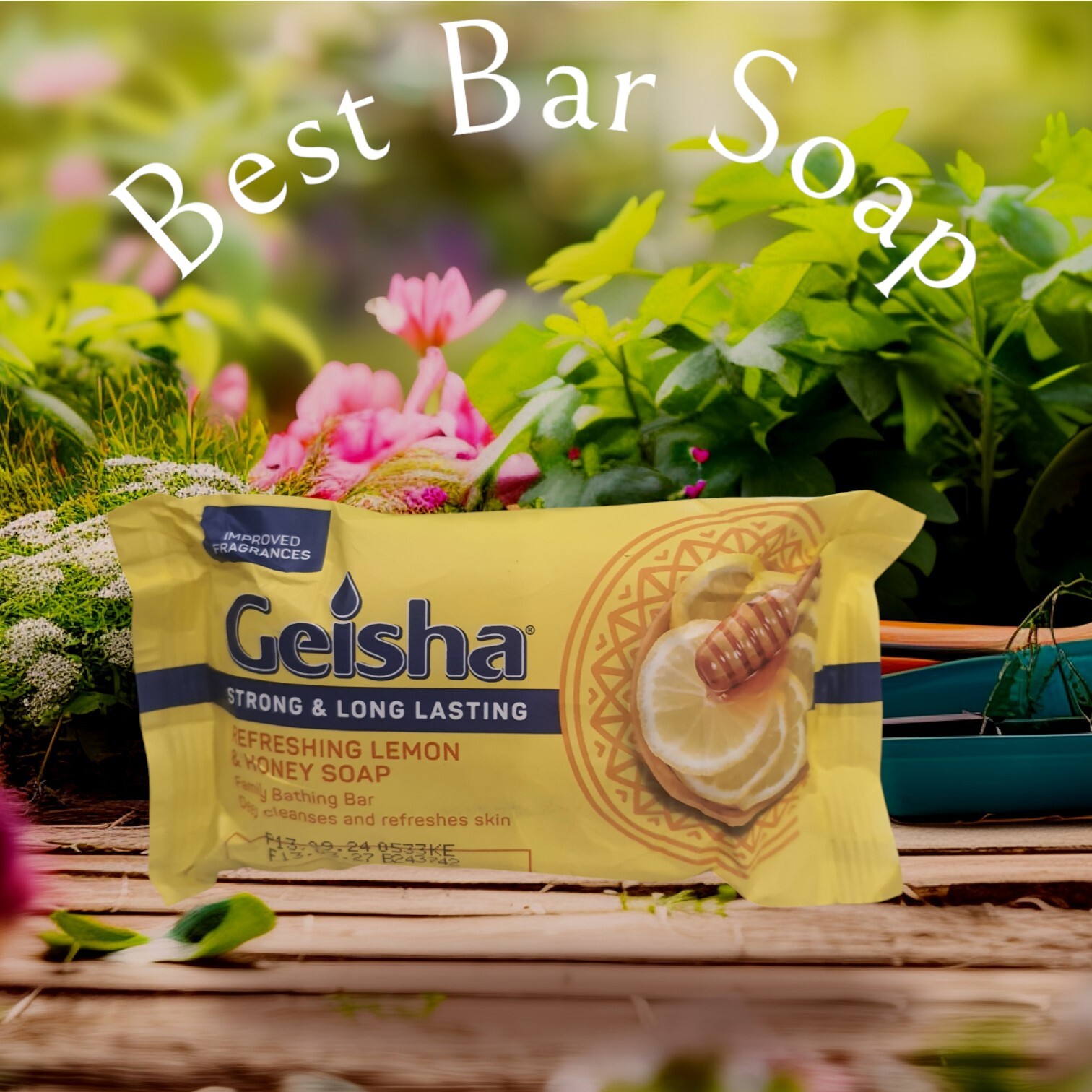Bar Soap 200g Geisha Strong & Long Lasting Bar Soap Lemon & Honey