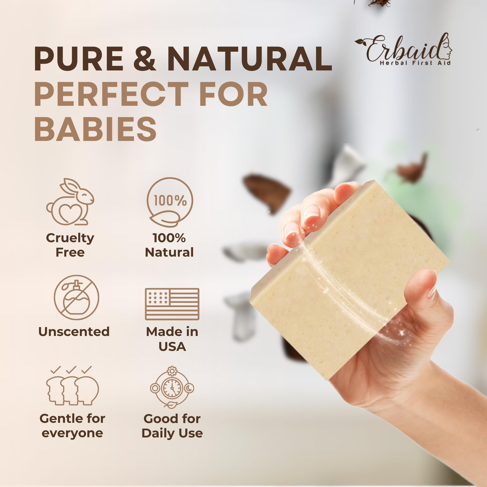 Oatmeal Honey Goat Milk Soap Bar for Eczema, Psoriasis, Sensitive Skin