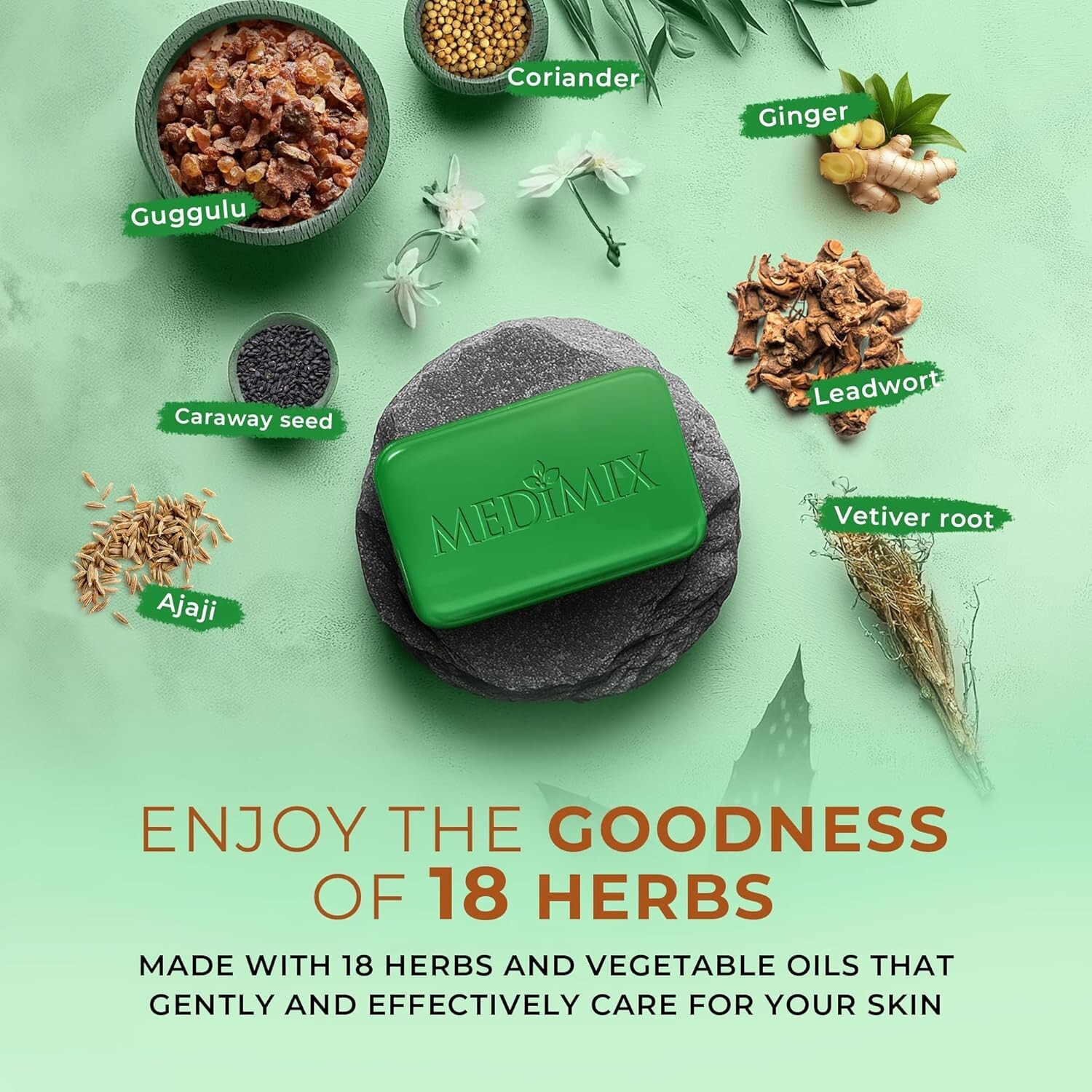 Medimix Classic Ayurvedic Soap with 18 Herbs 150g Buy 4 Get 1 (Pack of 5)