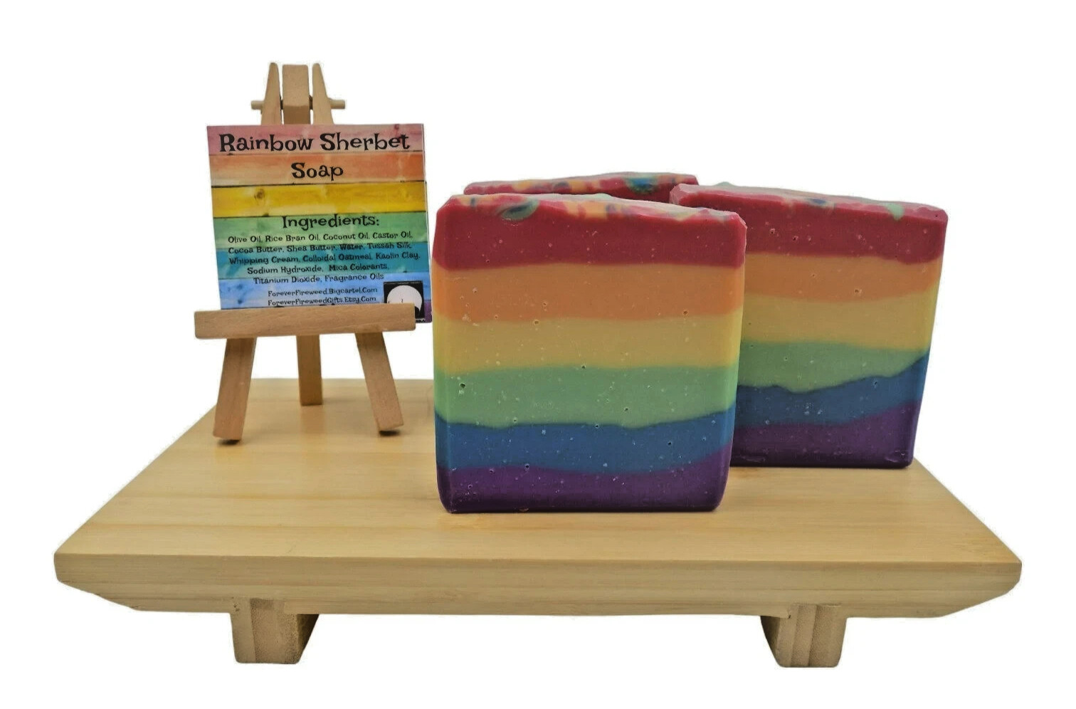 Rainbow Sherbet Handmade Bar Soap – Pride Soap