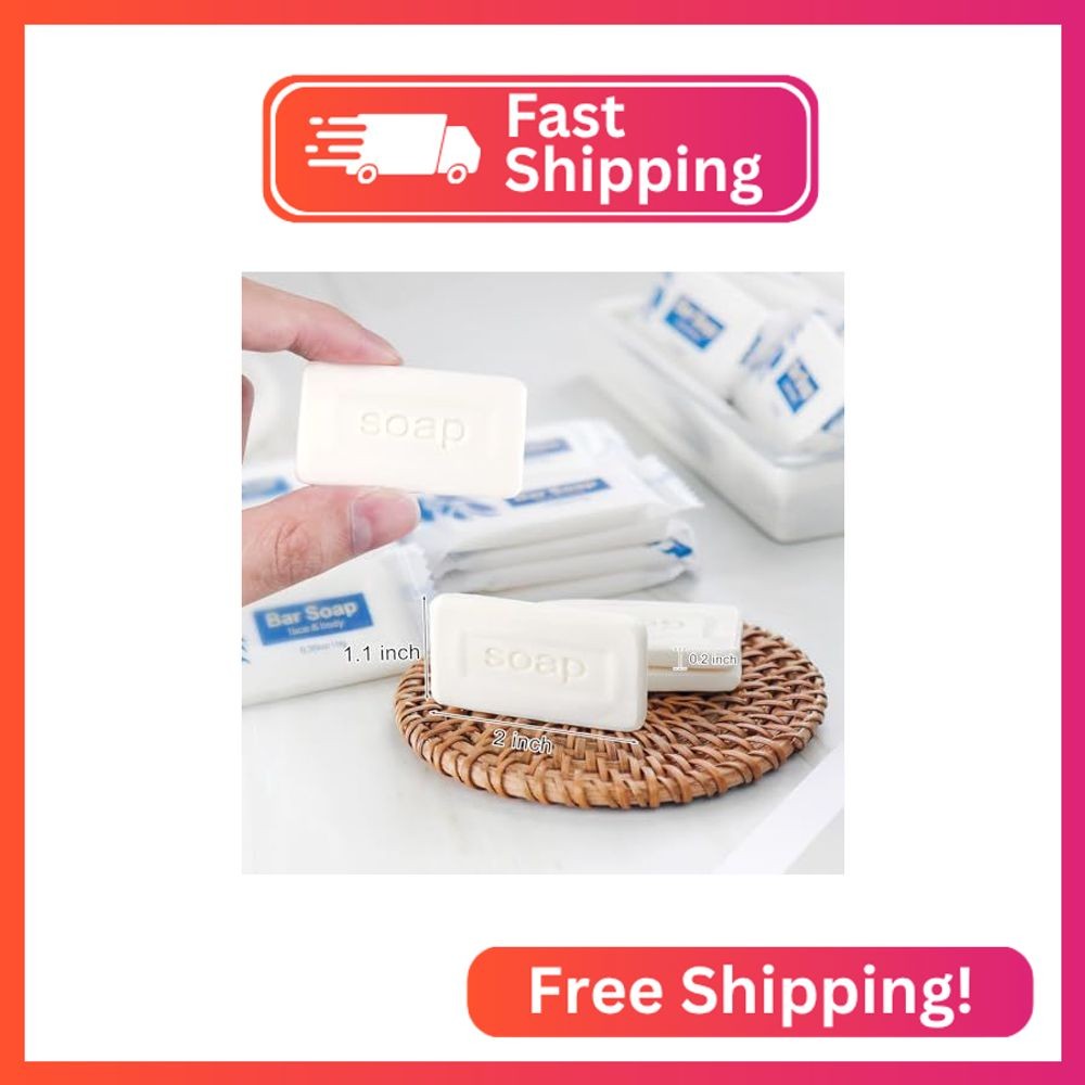 Mini Soap Bars Bulk Individually Wrapped Bulk Bar Soap 0.35 oz Travel Soap Small