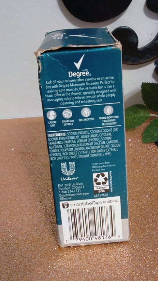 Degree Maximum Recovery Massage Bar 2 pk Eucalyptus + Charcoal /1 pk Eucalyptus