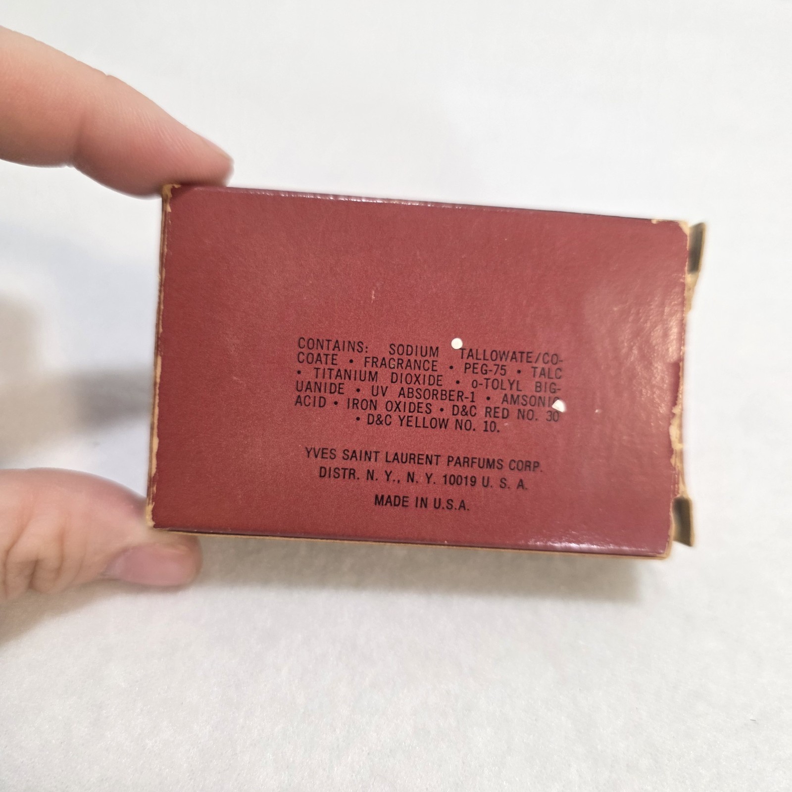 Vintage Yves Saint Laurent Pour Homme Mens Paris Bar Soap 85g / 3oz YSL NOS
