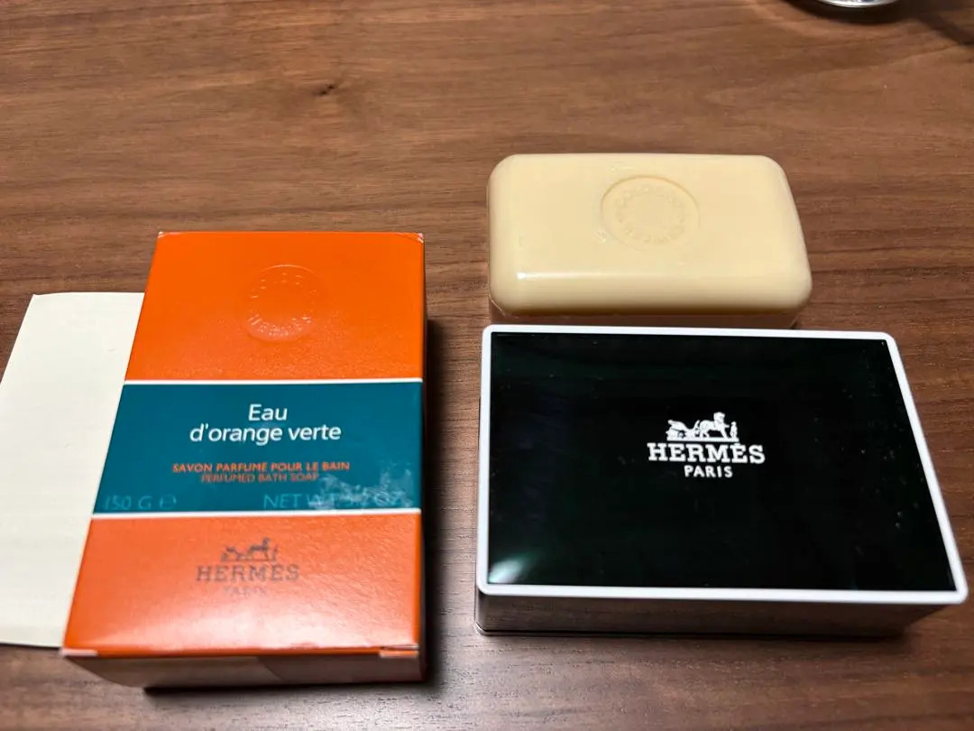 HERMES Eau D’Orange Verte Perfumed Bath Soap 150g,Green case Soap Sealed New
