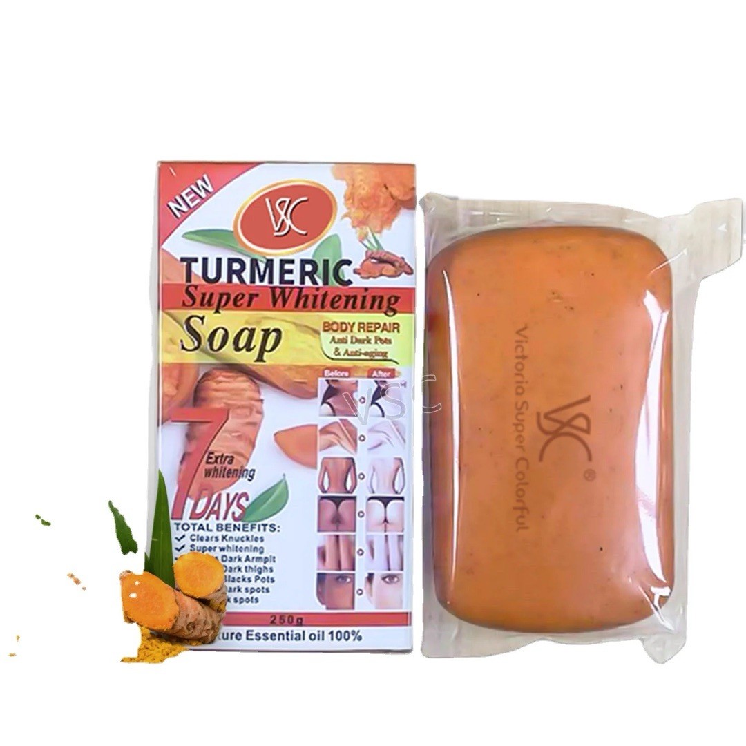 Natural Turmeric Soap Bar for Face & Body – Turmeric Skin Brightening Soap for