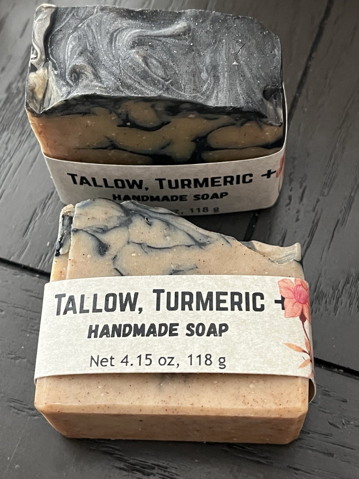 Handmade Soap Bar – about 4.5 ounces, 120 grams – No artificial color/fragrance