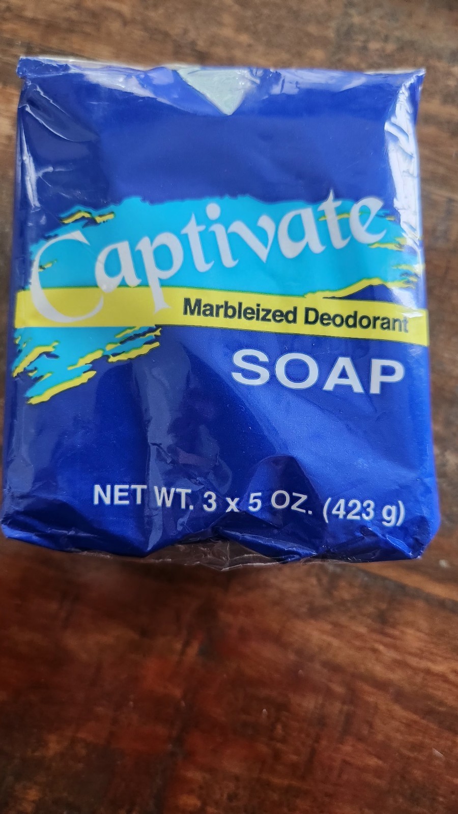 Vintage Captivate Marbleized Deodorant Soap New Sealed 5oz Pack Of 3