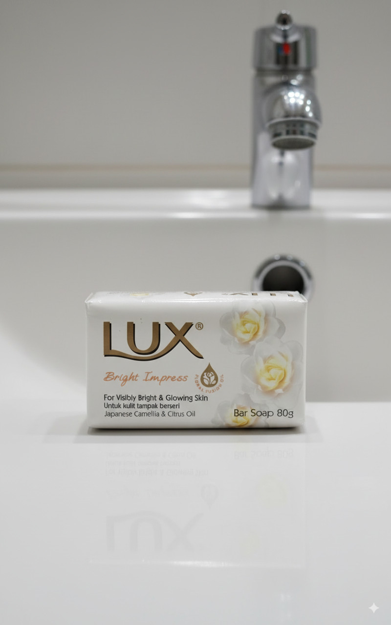 10 Pack LUX Bar Soap 80g Bright Impress Japanese Camellia & Citrus Oil