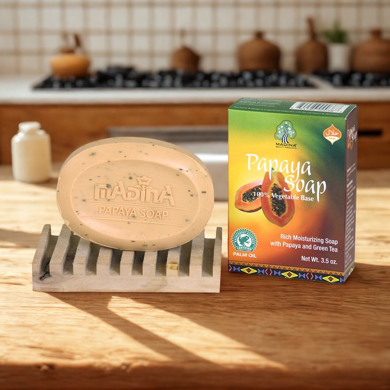 Madina: Papaya Soap – 3½ oz.