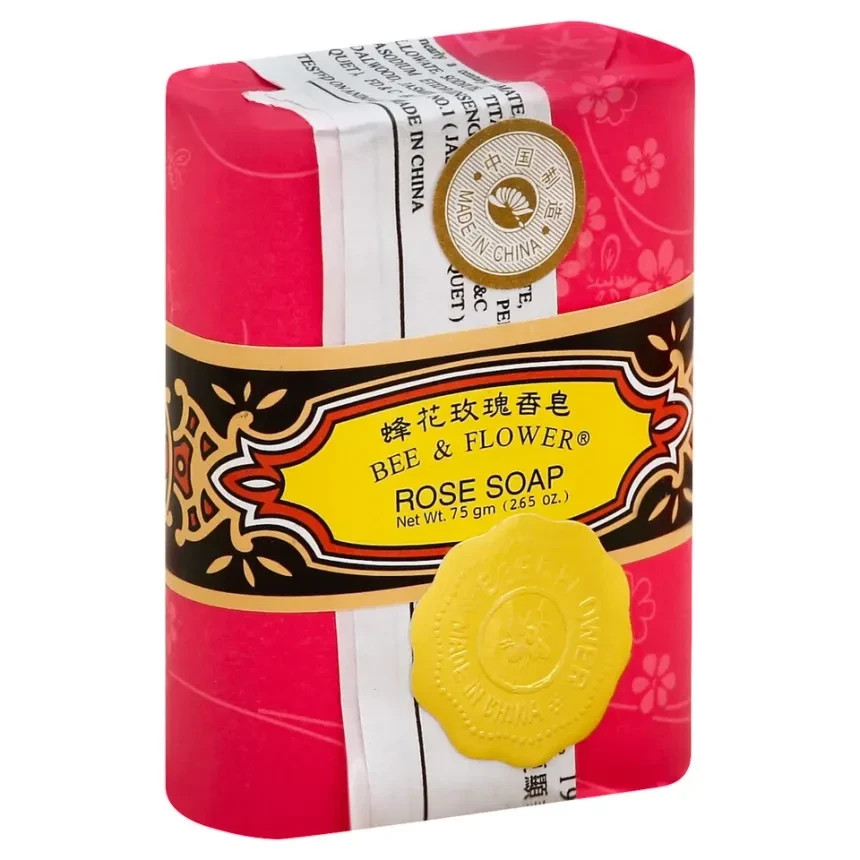 Bee & Flower, Rose Soap, 75 g (2.65 oz) by Bee & Flower