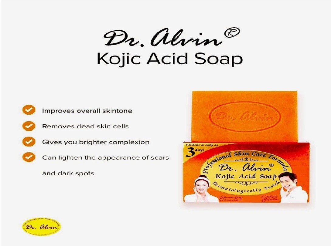Dr Alvin Kojic Acid Soap from Professional Skin Care Formula Ship US (Pack 6)