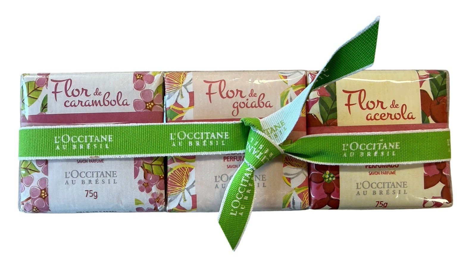 L’OCCITANE AU BRESIL Perfumed Soap Carambola Goaiba Acerola 75g Each New in Pkg