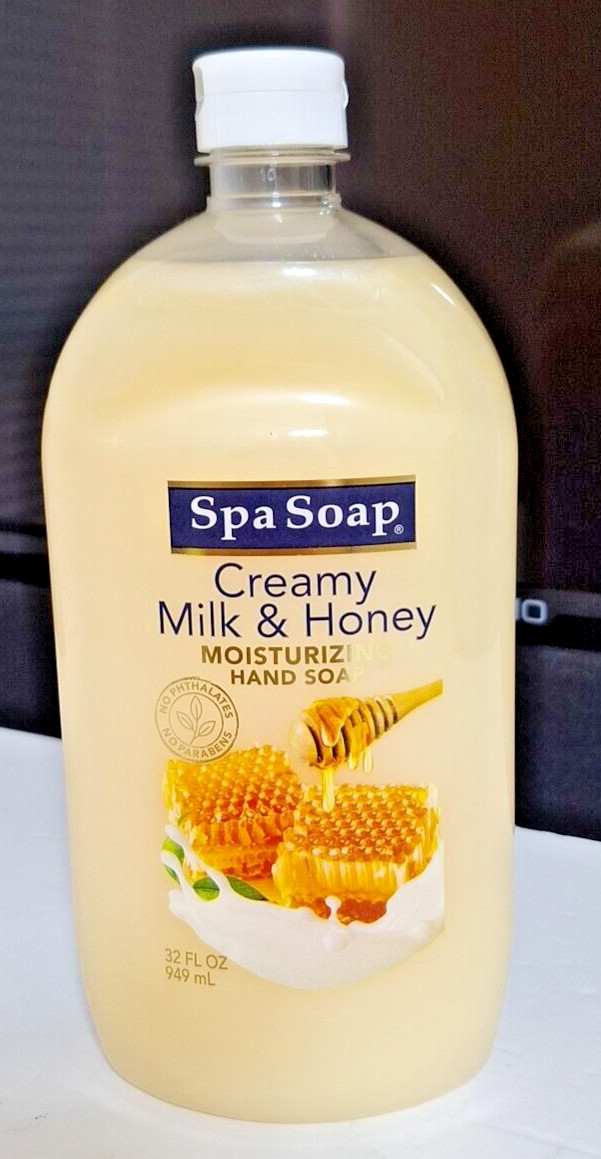32 oz Spa Soap Creamy Milk & Honey Moisturizing hand Soap