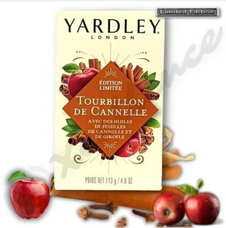 🧡 (2) Yardley Cinnamon Swirl Soap 4 Oz Bath Body Bars Limited Edition🤎