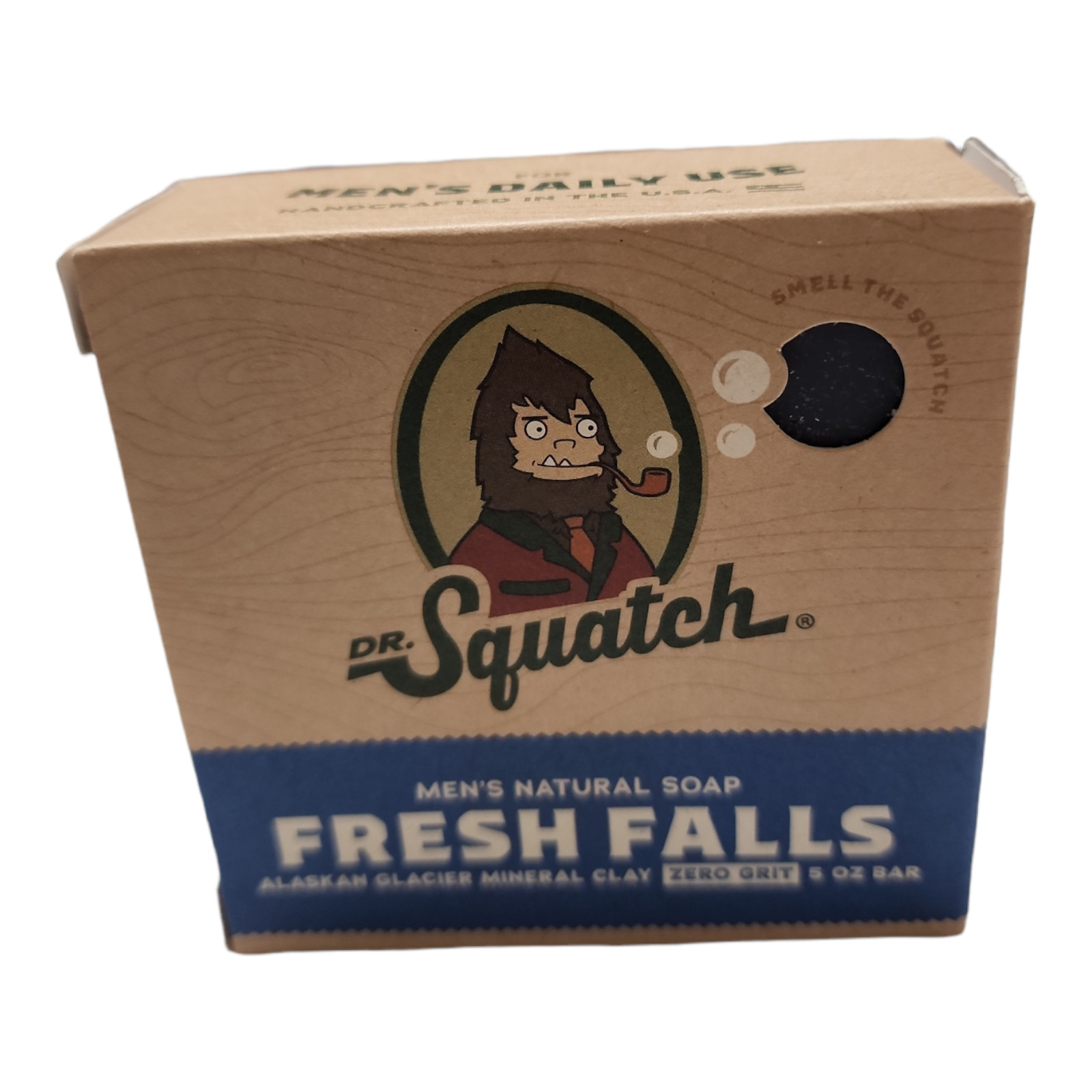 Dr. Squatch 5 oz. Wood Barrel Bourbon and Fresh Falls Bar Soap 2 LOT