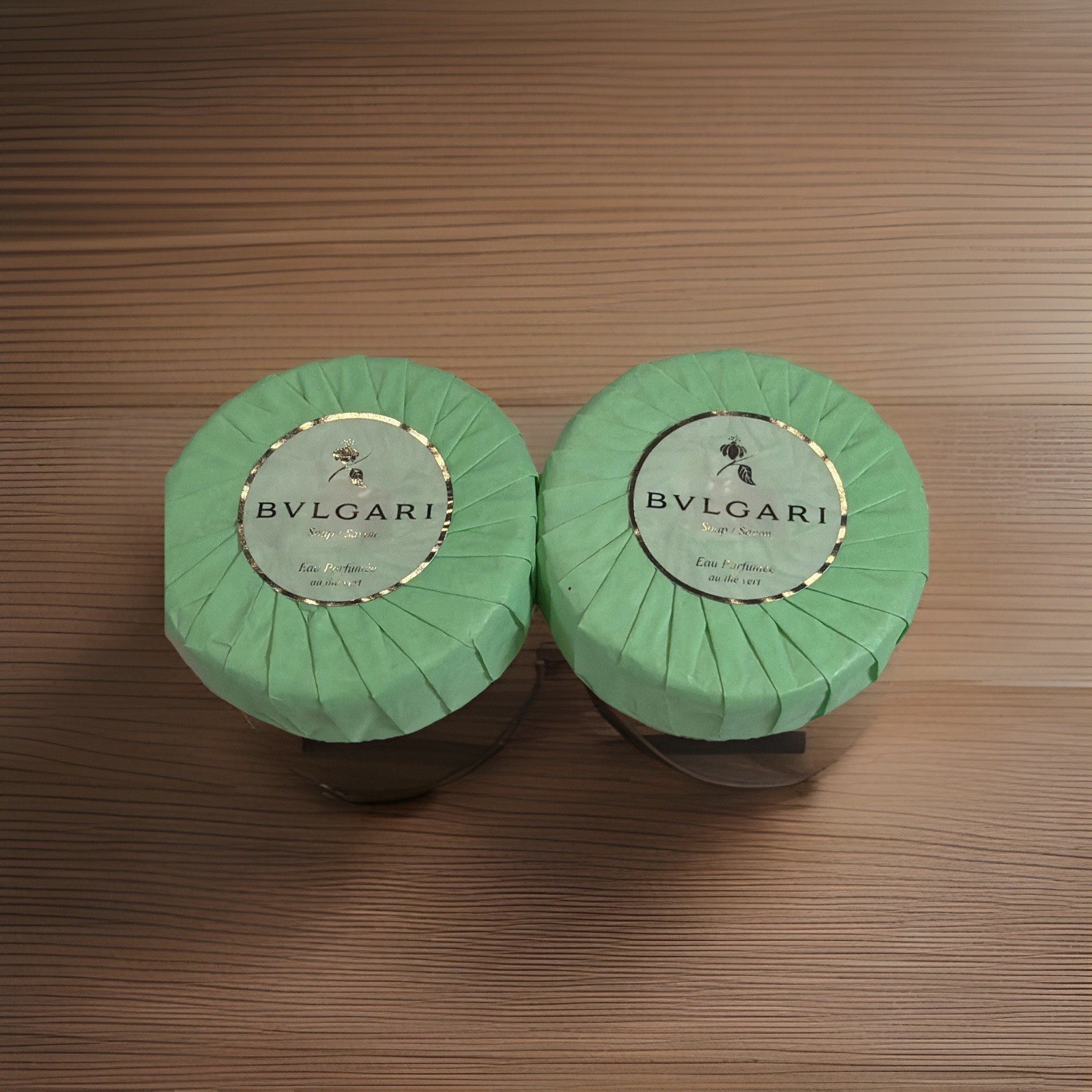 Bvlgari Au The Vert Soap Net Wt. 50 g/1.76 oz. Sealed Lot of 2