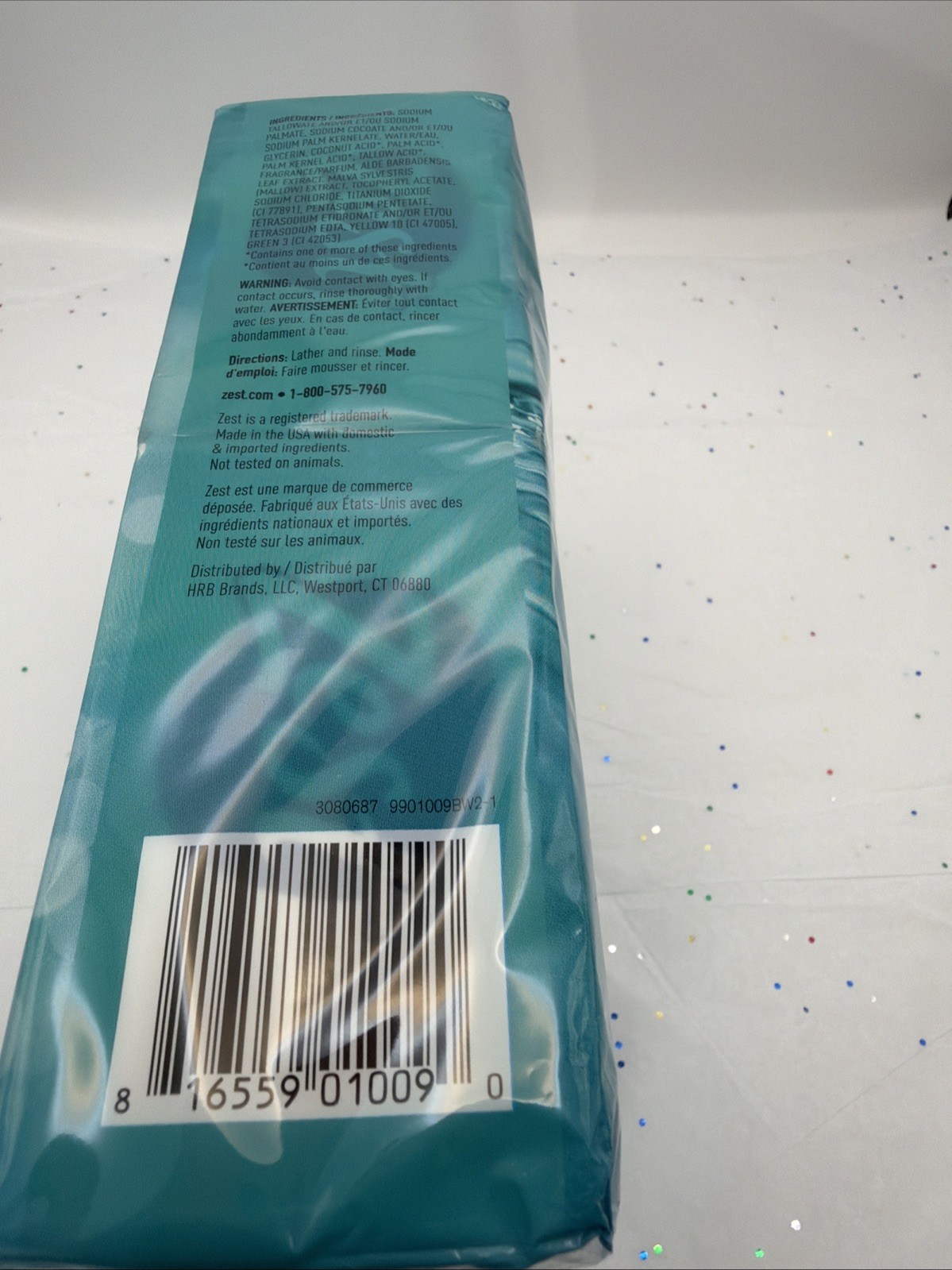 Zest 8 Pack Bath Soap Bars Aqua Fresh Deodorant Bar Soap New Sealed Bulk Lot