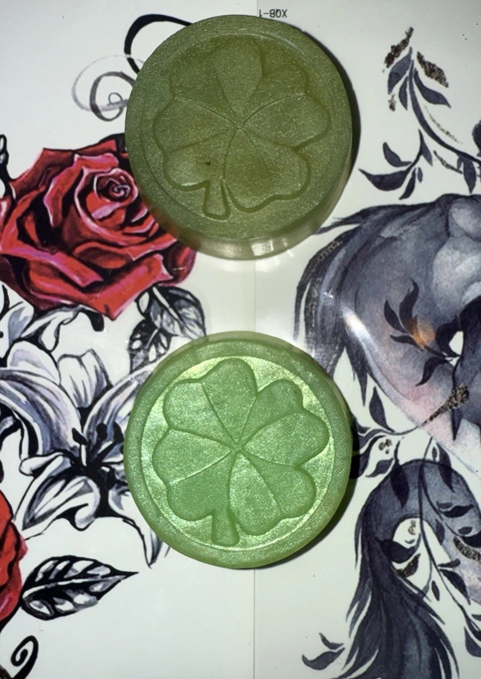 Lucky 4 leaf clover soap – Cool water – (Good fortune & Lucky soap) For Men 2pc