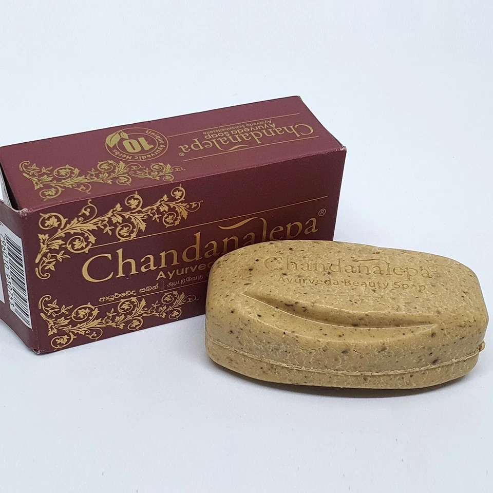 Chandanalepa Ayurvedic Herbal Soap 100g 5pcs – Natural Skin Cleansing