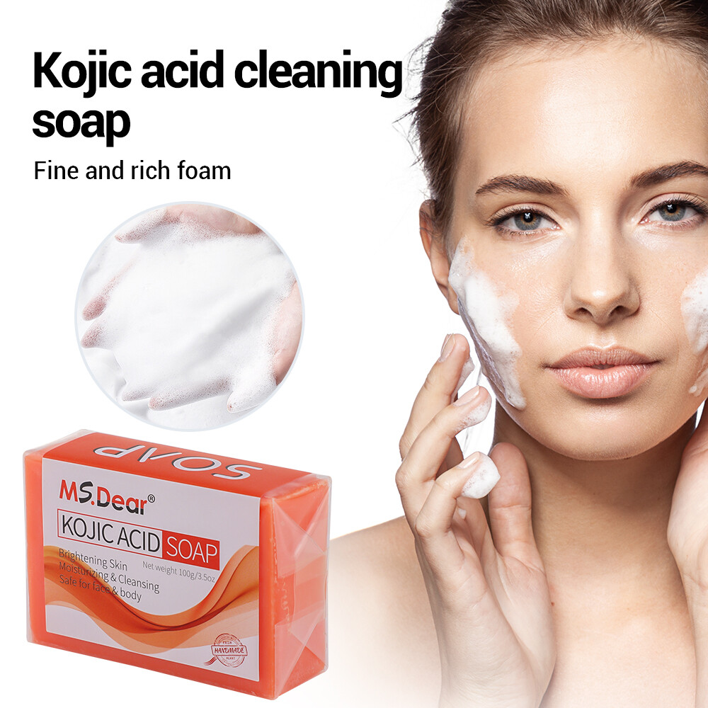 2PCS Kojic Acid Soap Acne Dark Spot Remover Skin Lightening Whitening Face Body