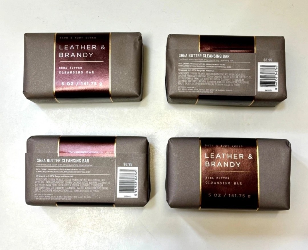 4 Pack~Bath & Body Works Men’s’ Collection Shea Butter Bar Soap 5oz~NEW! RARE!
