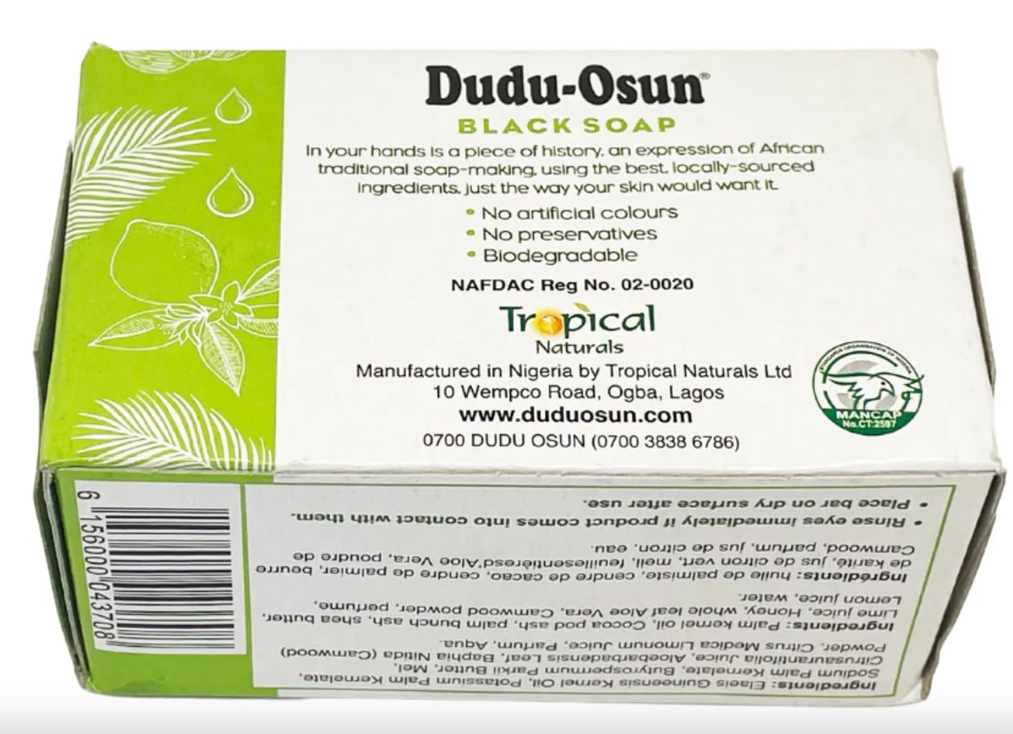 6 Pack of Dudu Osun Black Soap