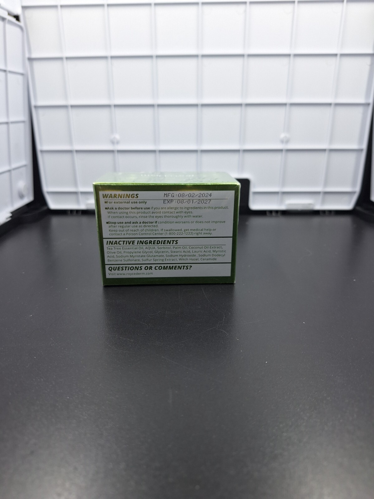 Roycederm Antifungal Antibacterial Tea Tree Soap: 2 bars 4 oz each EXP 8/27