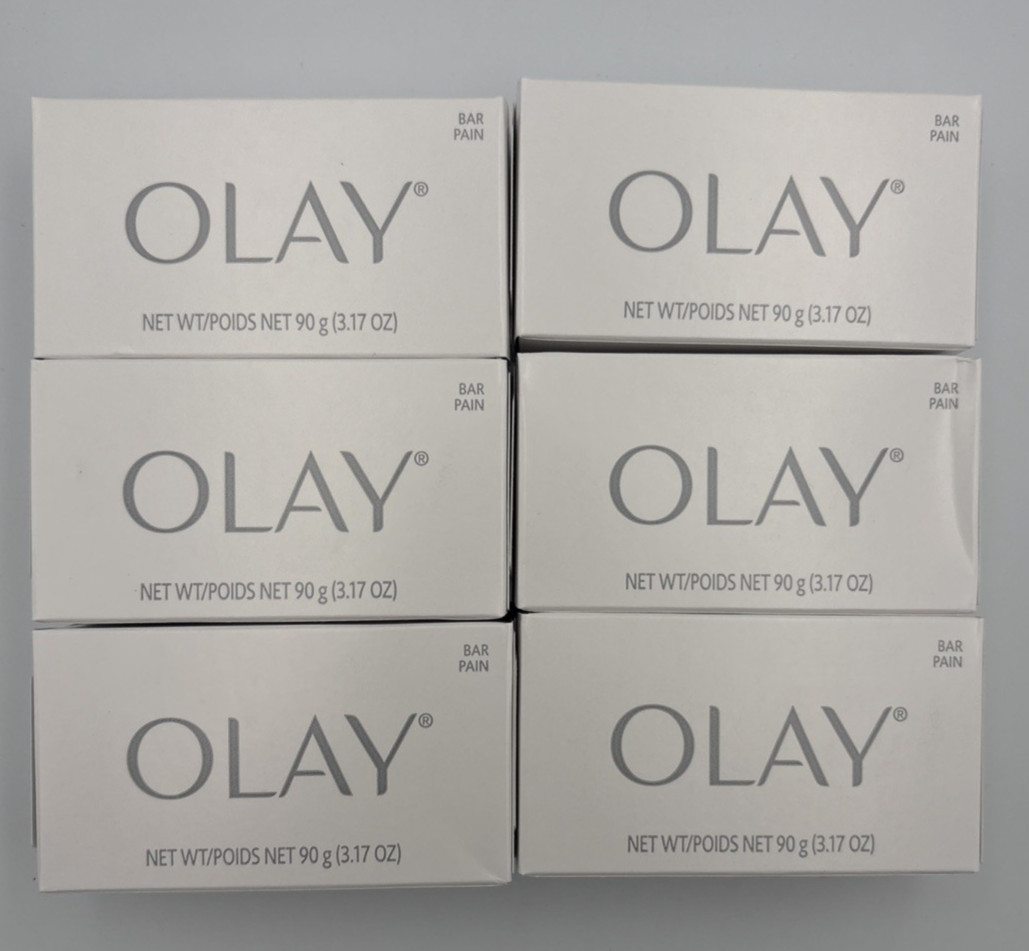 Olay Bar Soap Age Defy 6 bar lot – 3.17 oz Each – Classic White Cleansing Bars