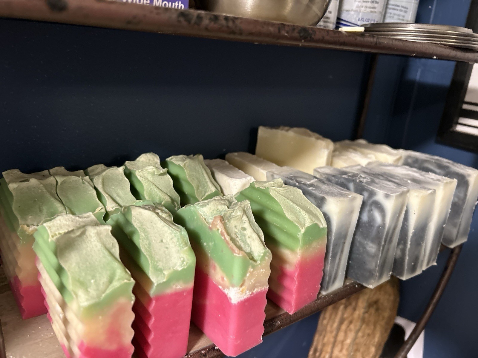 All Natural Soap w Coconut Oil, Olive Oil, Lemongrass with Coffee