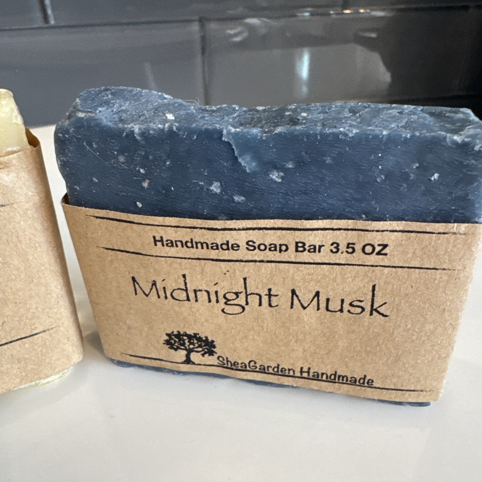 🧼 Handmade SheaGarden Soap Set – Bohemian Musk & Midnight Musk – 3.5 oz Each