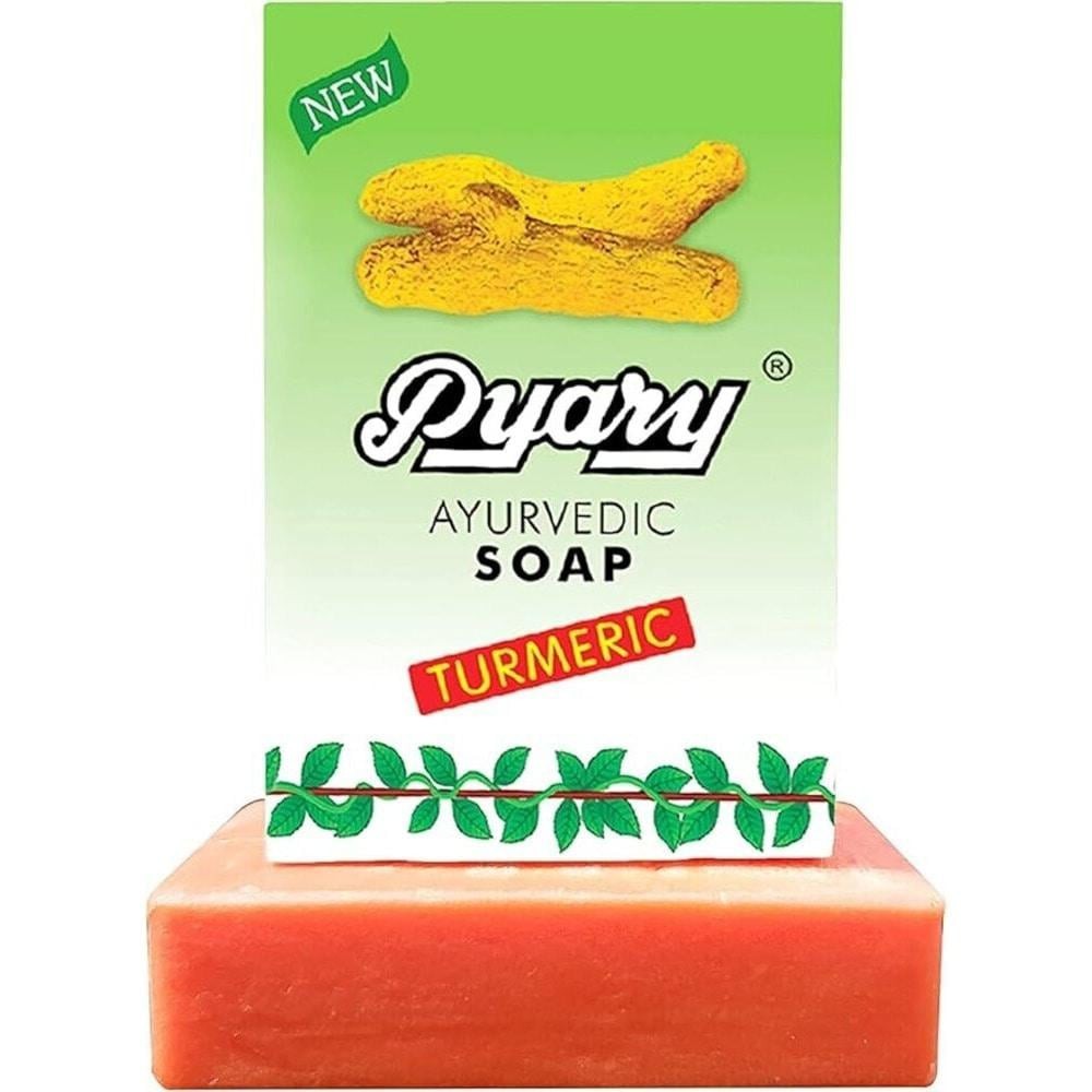 12X Pyary Turmeric Soap Original 100% 75g – صابون الكركم India 🥇