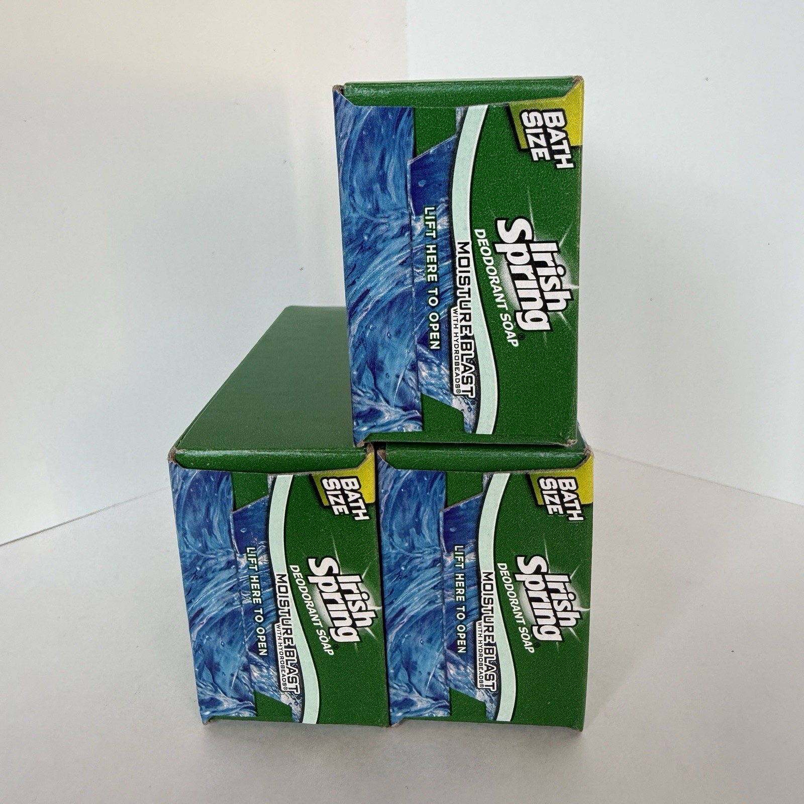 Irish Spring Moisture Blast With Hydrobeads Bar Soap 3 Count 3.75 Oz Each Discon