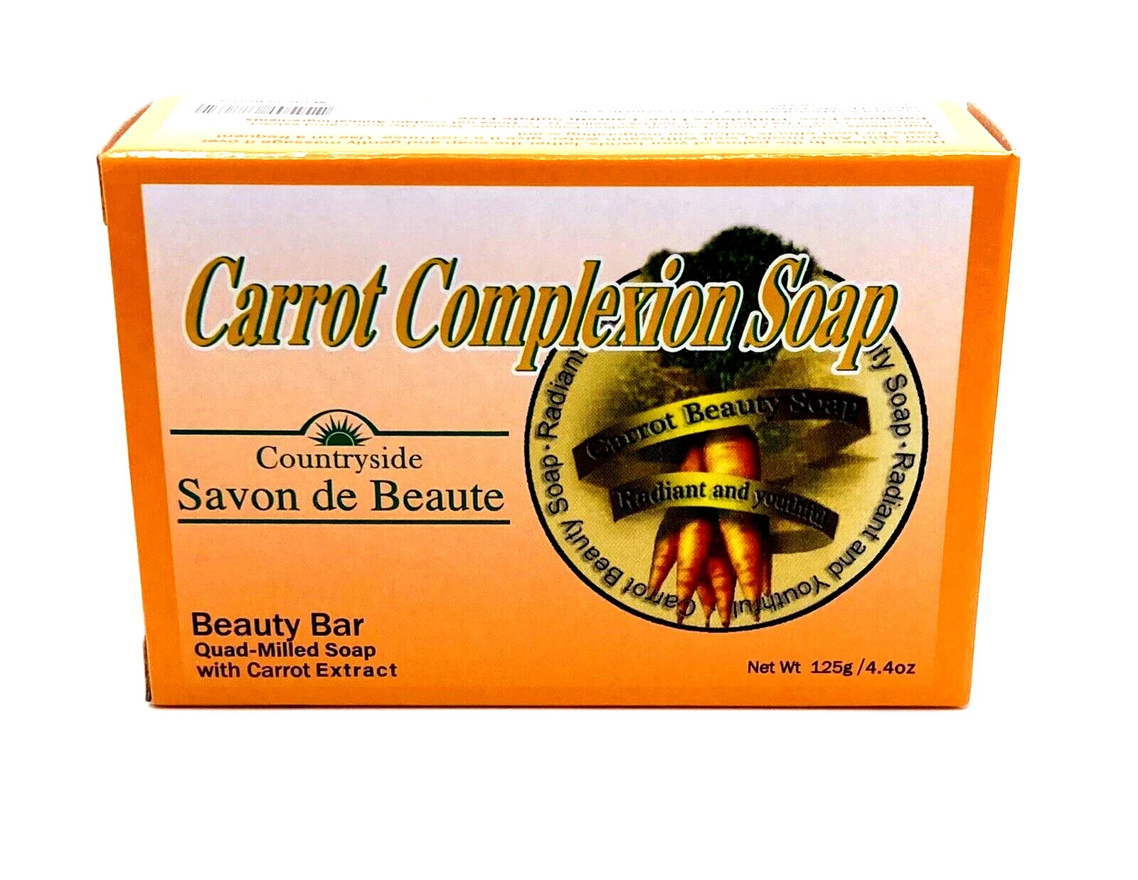 Carrot Complexion Soap Skin Cleansing Beauty Care 24 Bars 4.4 oz