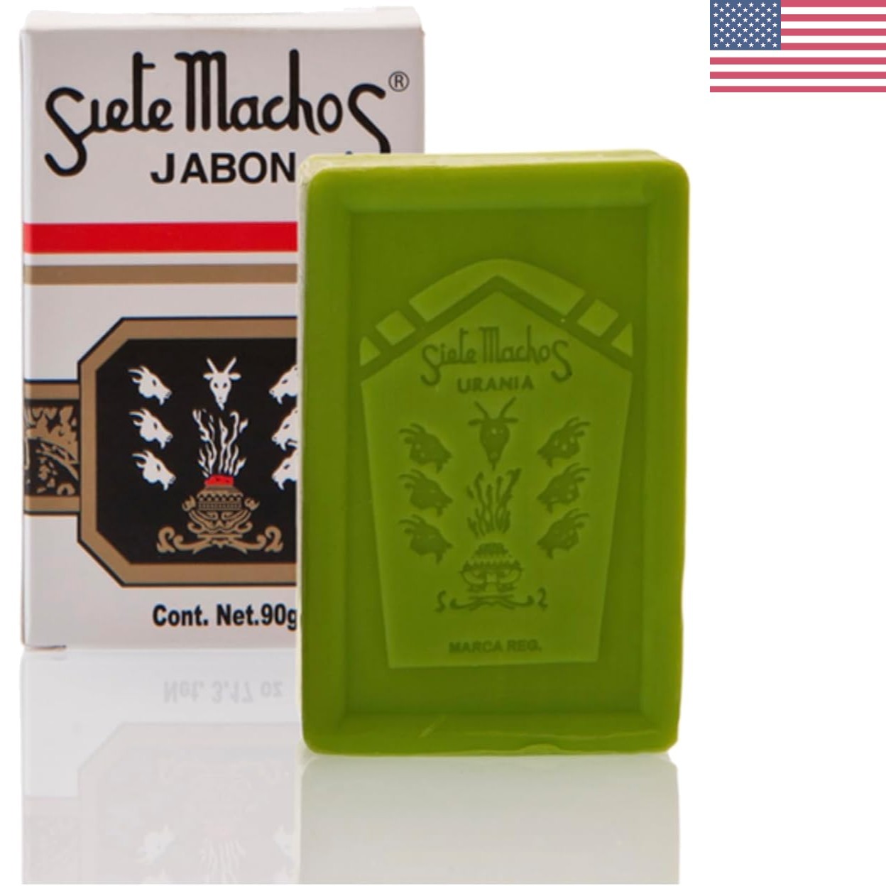 3.17 oz Siete Machos Soap Bar – Whole Body Use for Empowering Bath Experience