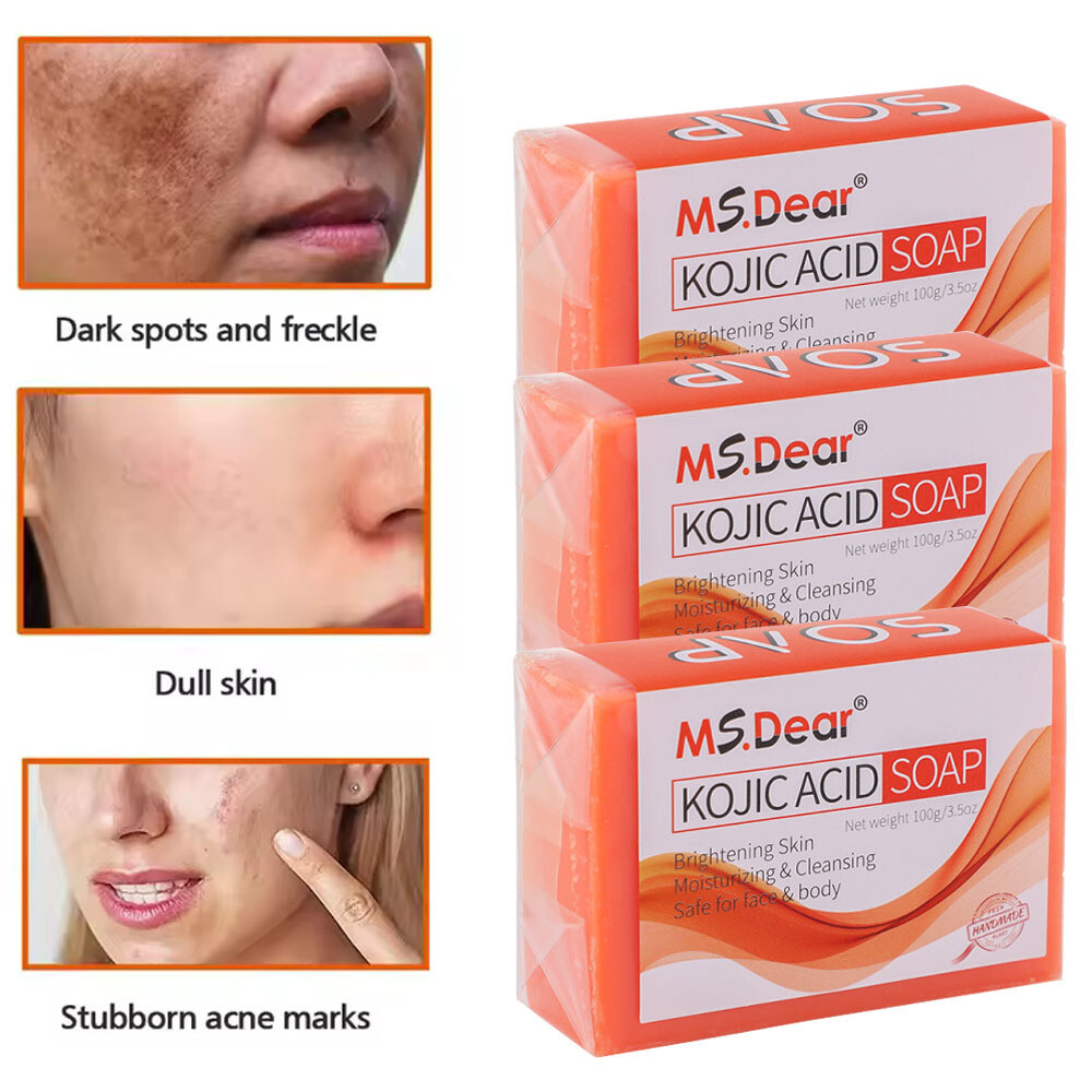 Kojic Acid Soap Dark Skin Whitening Bleaching Lightening Brightening Face & Body