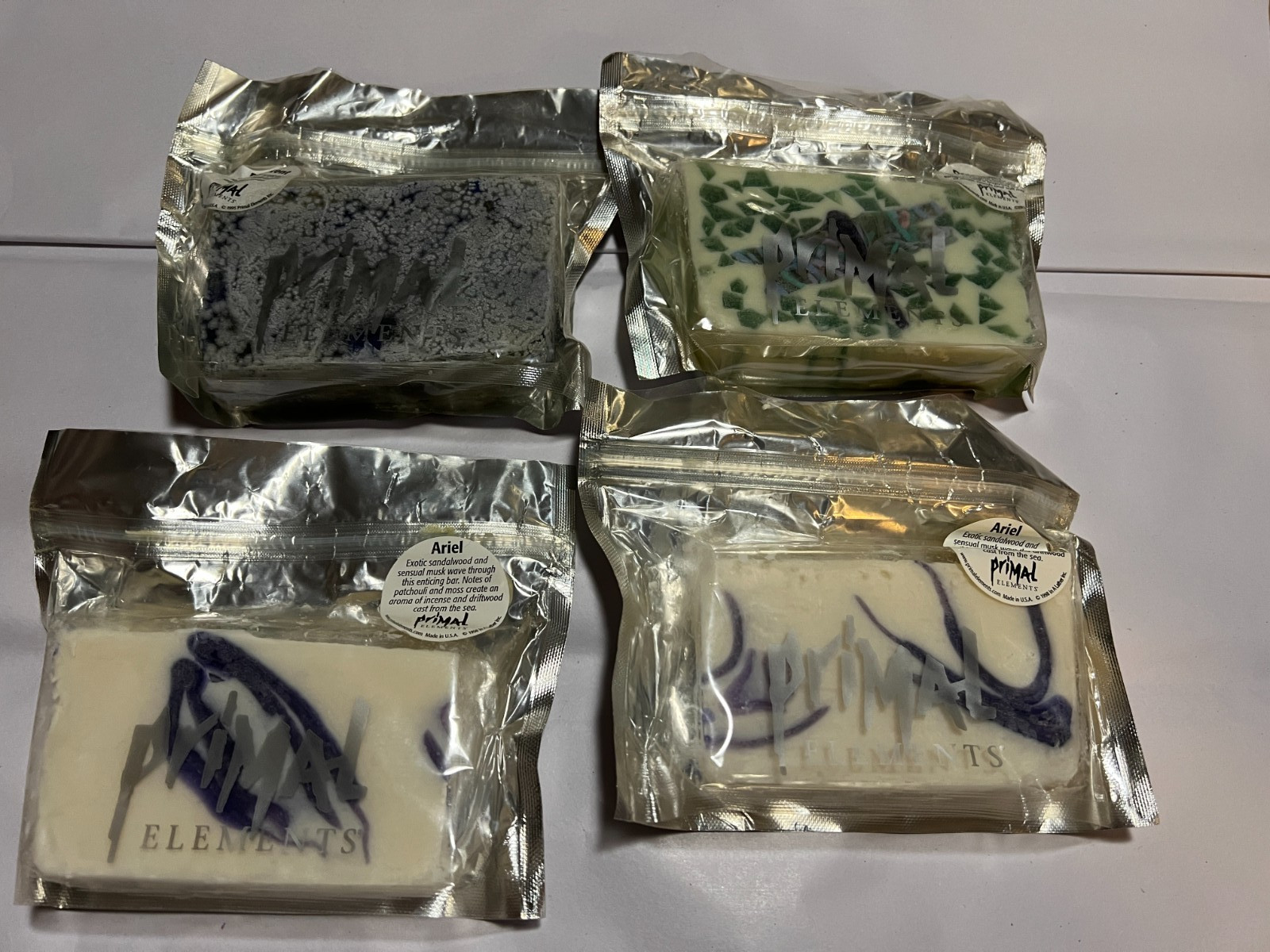 4-Primal Elements, Sandalwood + Rain Scent + Dragon fly Handmade Glycerin Soaps