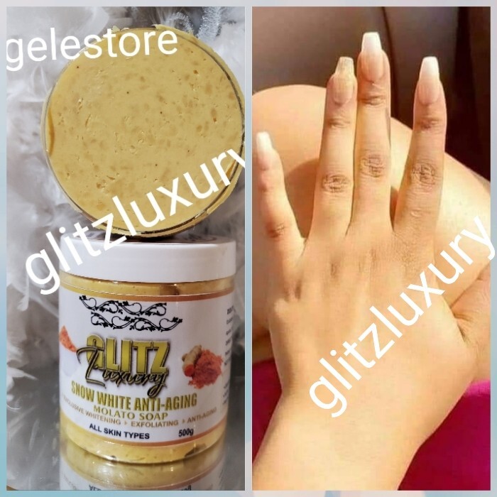 Glitzluxury snow white Anti Aging molato Soap 👌 500g X 1. Super GOOD👌
