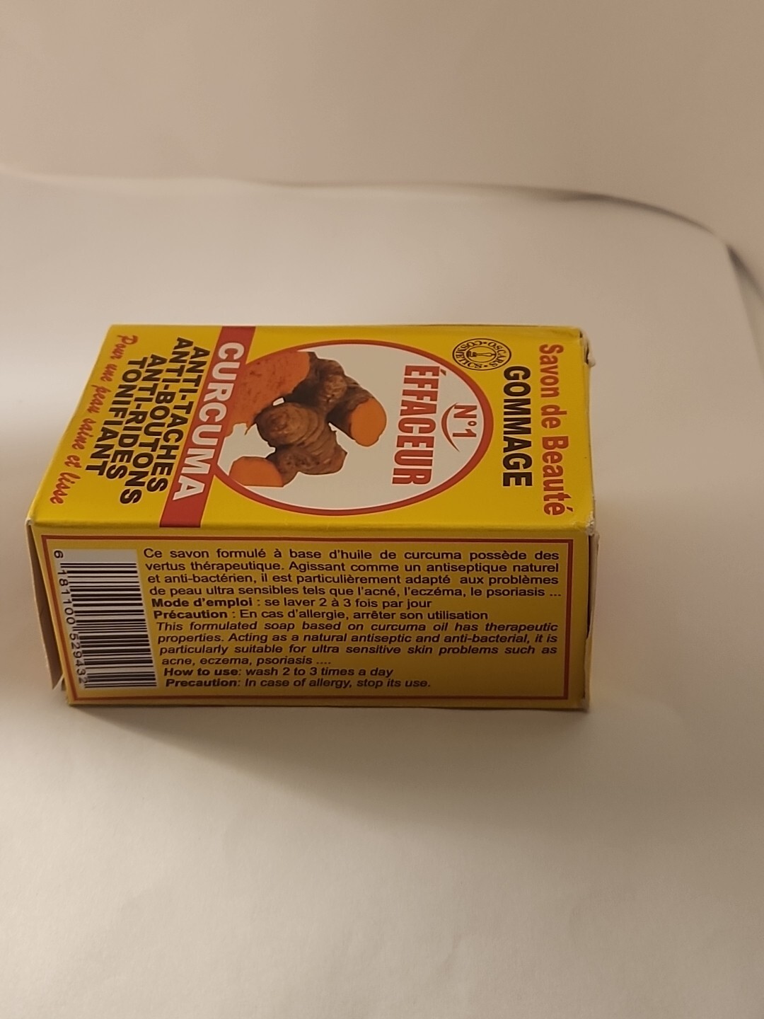 1×TUMERIC Soap Toniflying Glow Anti-Wrinkle ,Brighten All skin types 225g 7.5oz