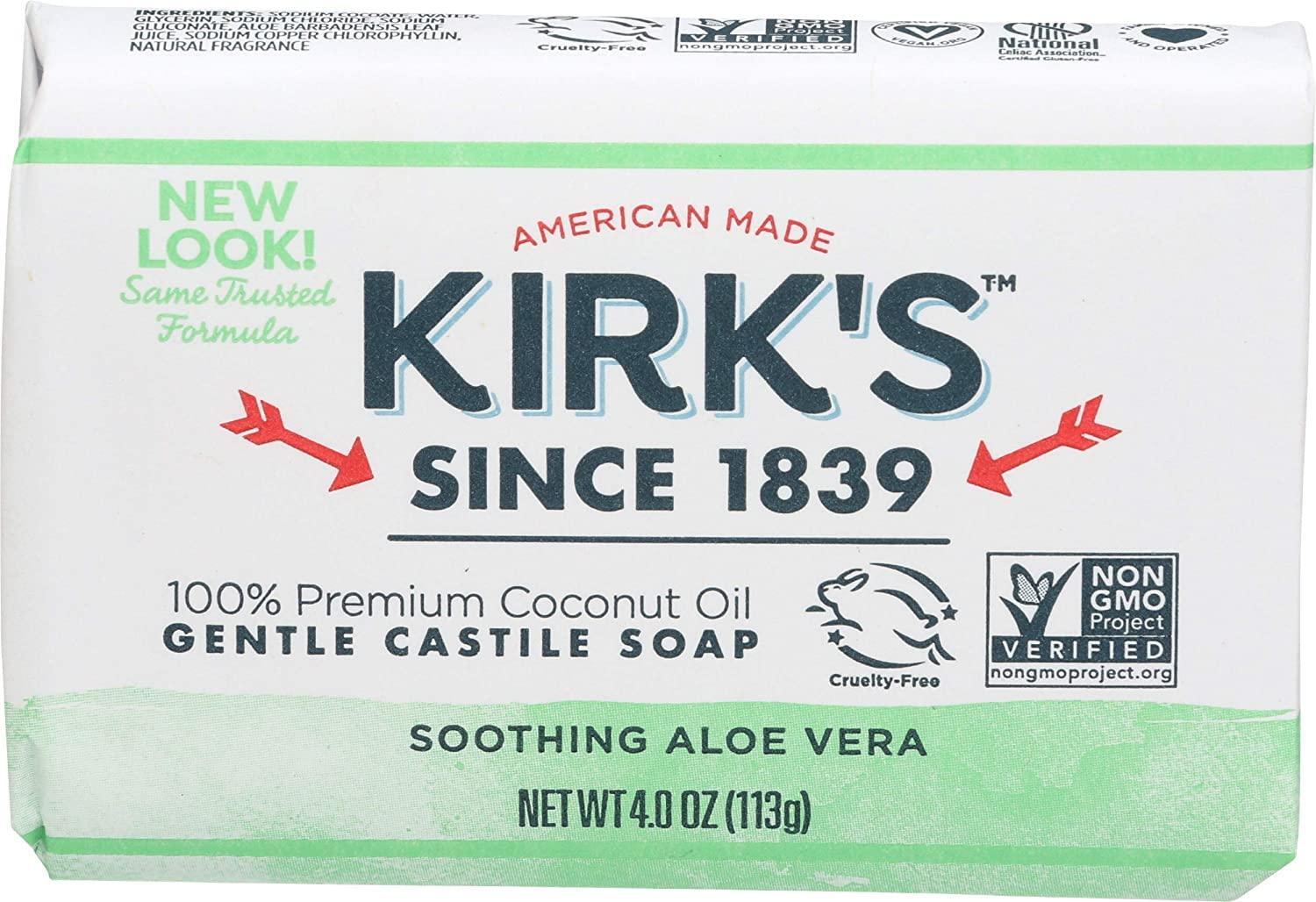 Original Coco Castile Bar Soap Aloe Vera 4 Oz, New, Vegan, Hypoallergenic