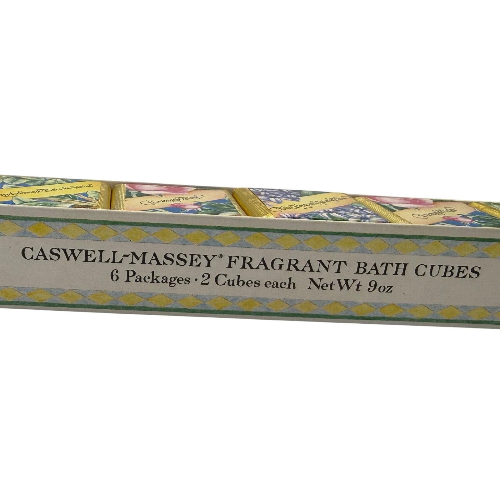Vintage Caswell Massey Soap Set 6 Bar Bath Cubes Assorted Fragrance Luxury Gift