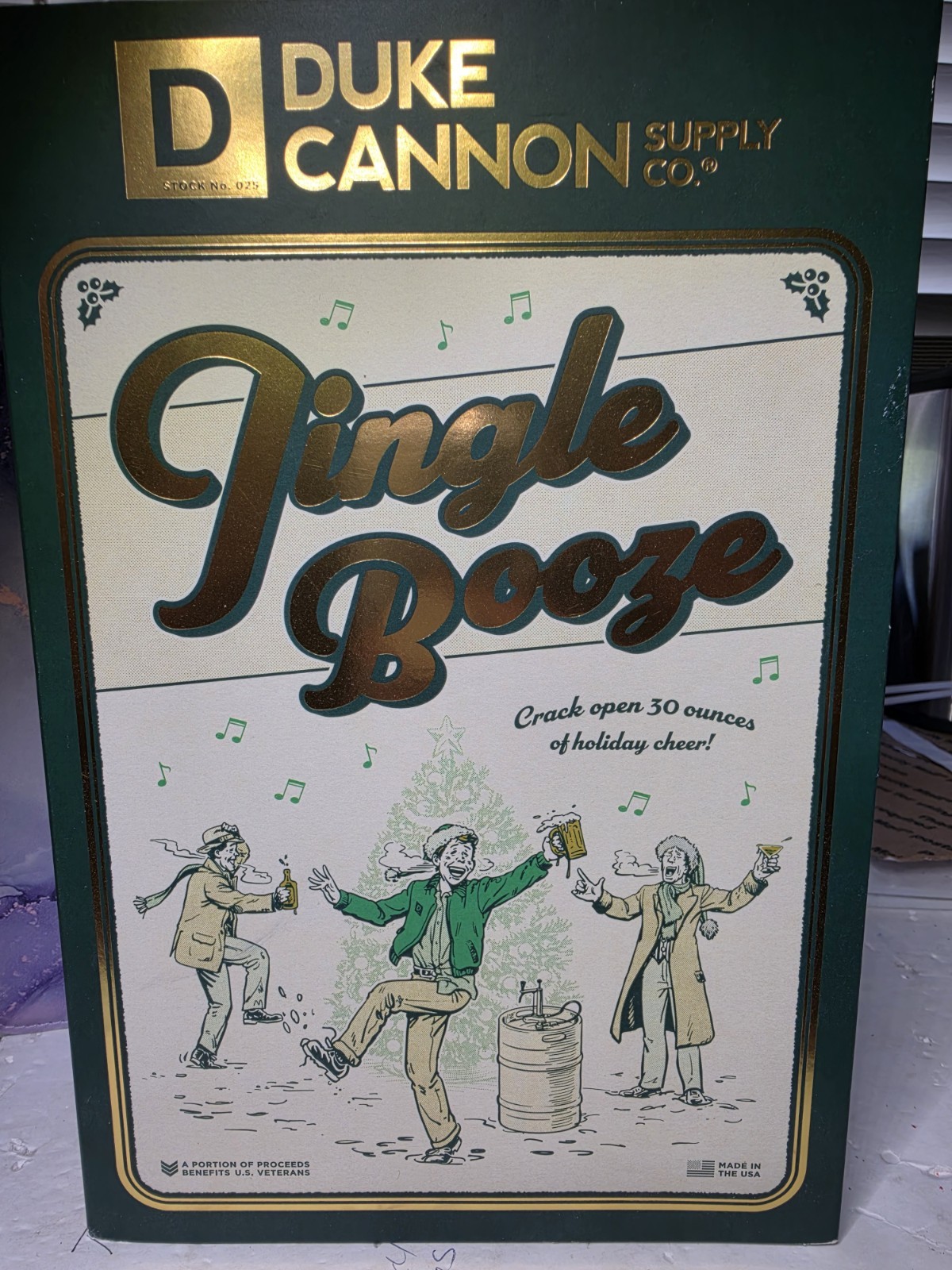 Duke Cannon Supply Co 3 Pk. Bar Soap Jingle Booze Set 10oz Christmas Limited