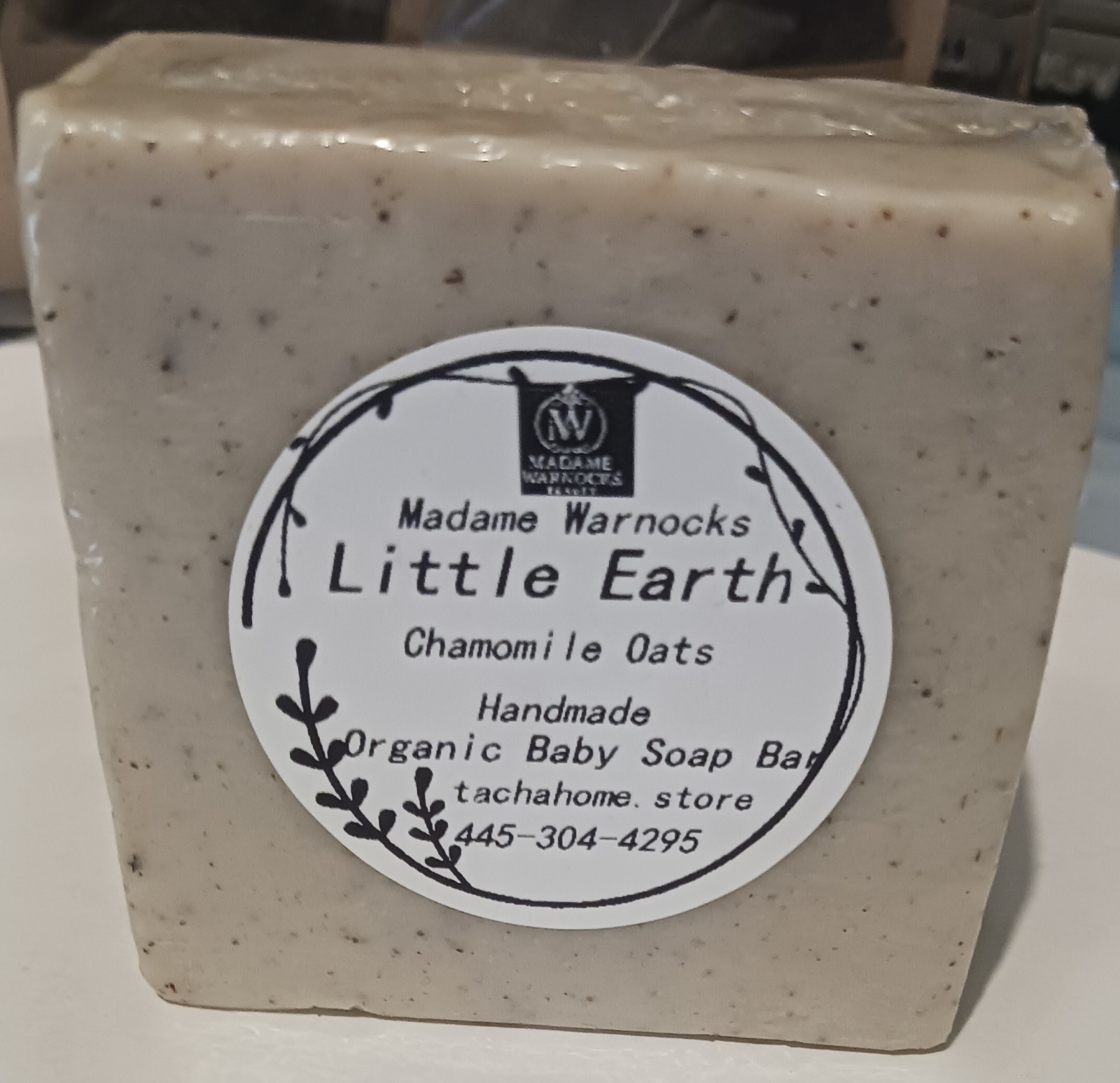 Little Earth Organic Baby Soap Bar/ Gentle for Babys & Toddlers Chamomile & Oats