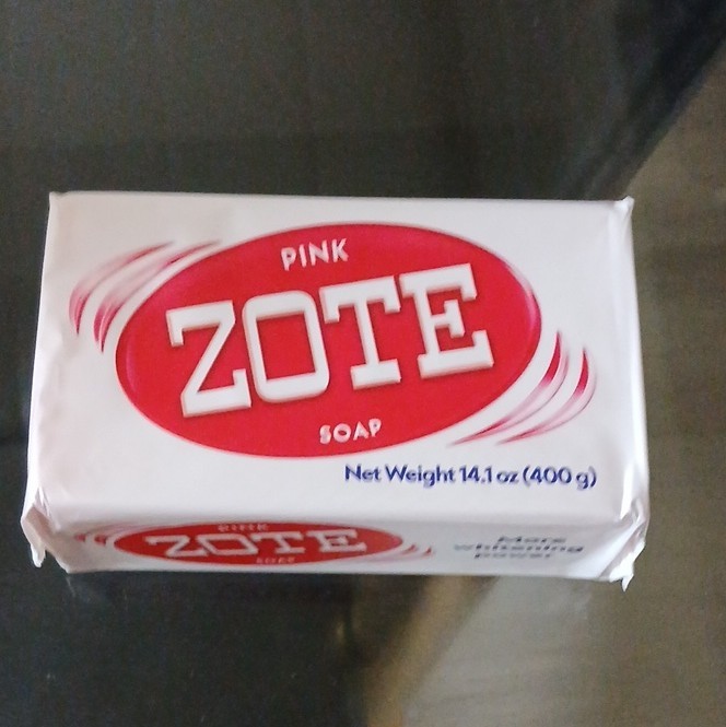 Zote Pink Body Bar Soap Optical Brightener Swirl Scent 14.1oz (400g)