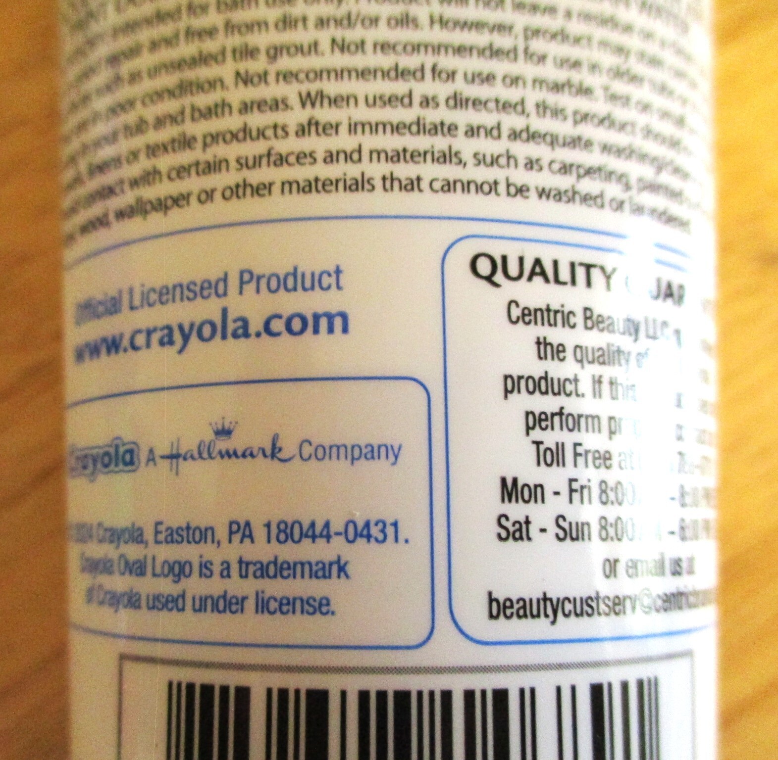 Crayola Bathtub Finger Paint Soap 5 pc. set 3oz. ea. Blue Red Green Pink Purple