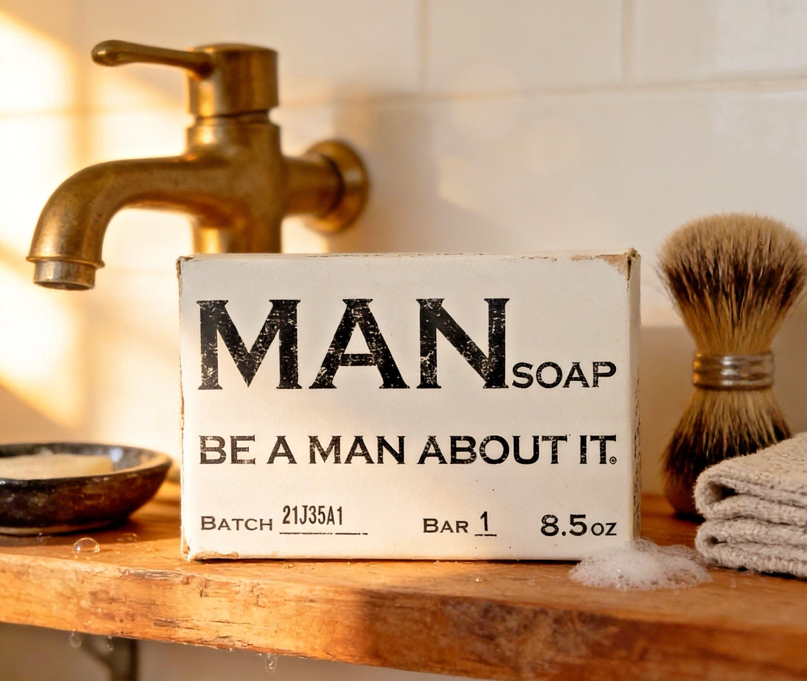 Small Batch Gentle Giant Handcrafted “Be a Man About it” Soap…Ships Free!