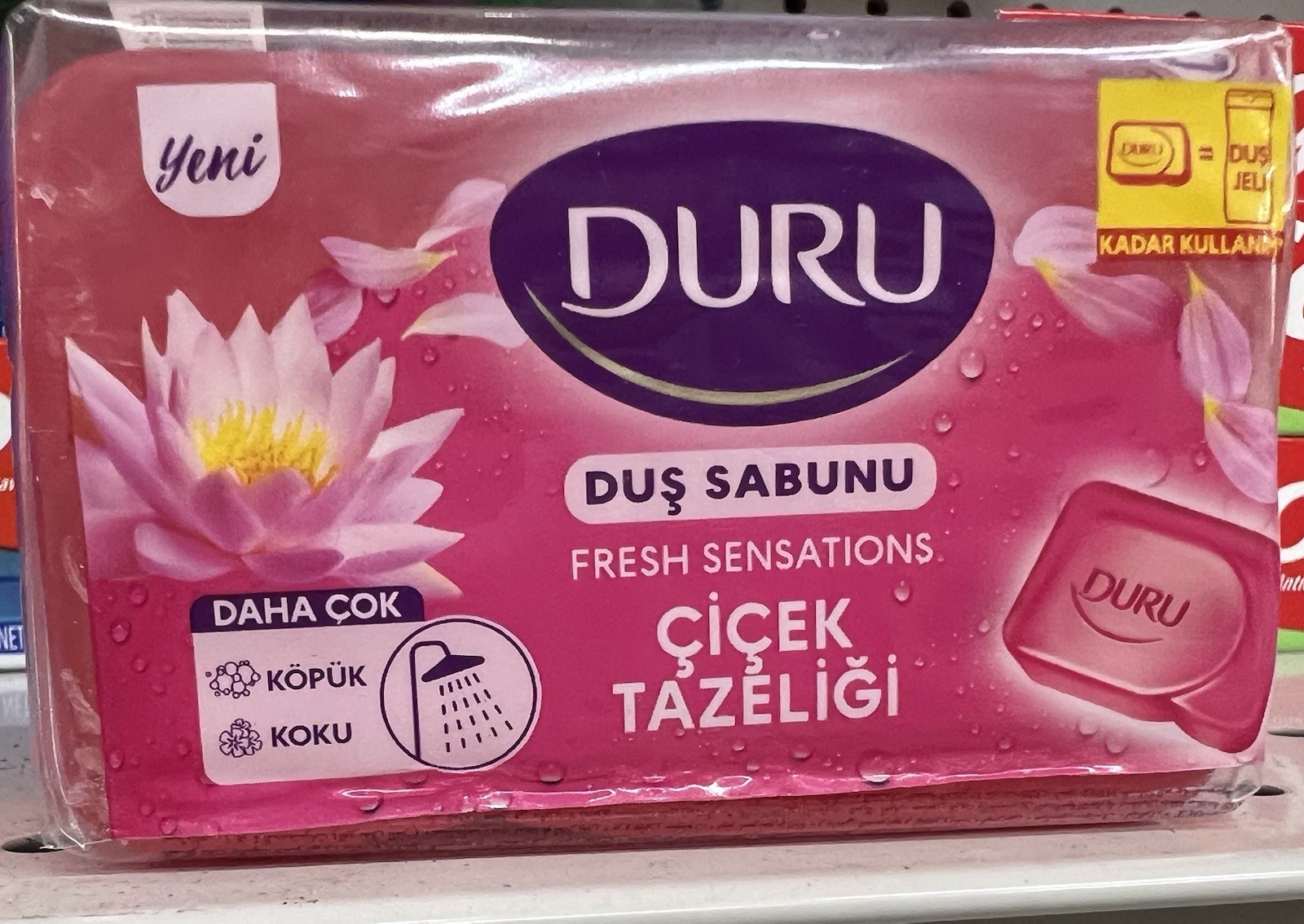DURU SHOWER BAR Fresh Sensation FLOWER INFUSION.150g